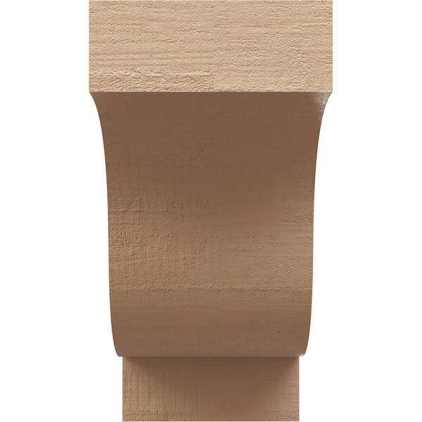 9in. W X 18in. D X 18in. H Series 1 Newport Rough Cedar Woodgrain TimberThane Corbel, Primed Tan